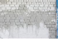 Photo Texture of Wall Bricks Plastered